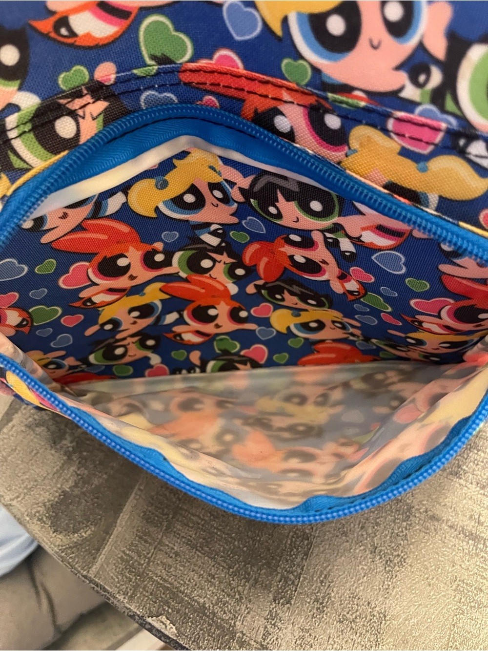 Powerpuff Girls Classic Allover Backpack - Blossom Bubbles Buttercup Bookbag - Picture 5 of 6